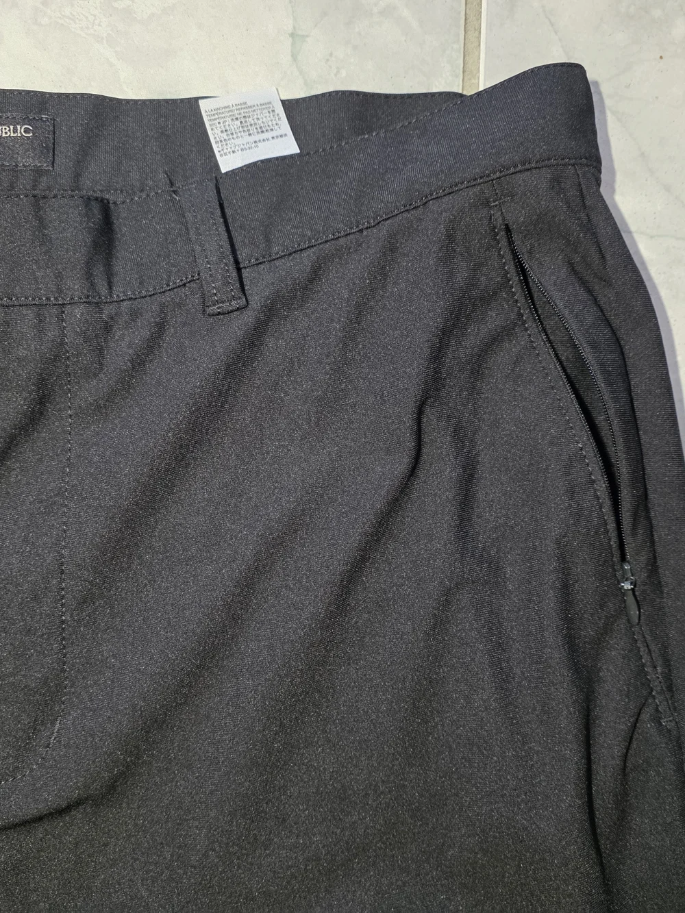 Banana Republic Men's Black Chino-Style Performance Pants